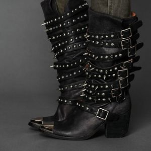 KRAVITZ Spiked Boots